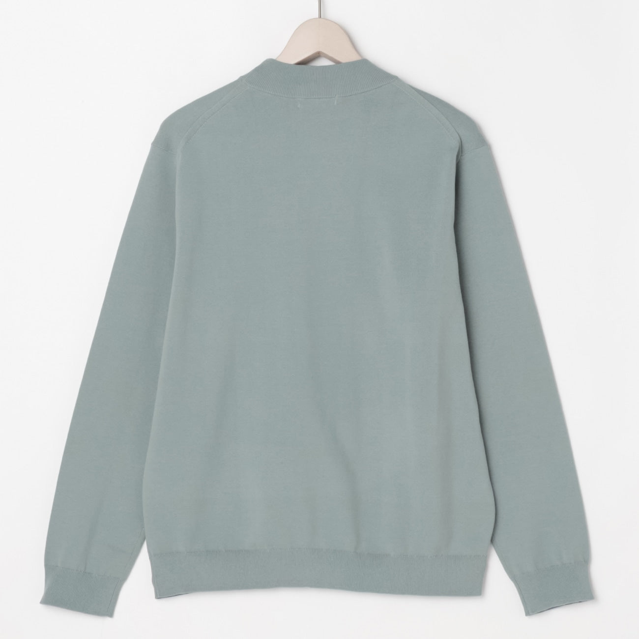 High-gauge Mock Neck Sweater - Mint_12