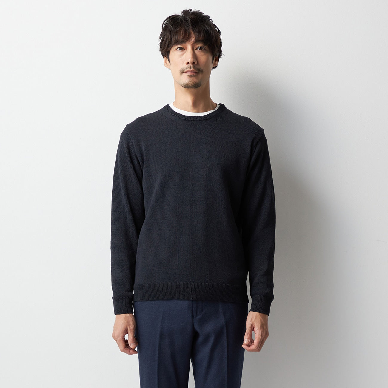 Plated Jersey Crew Neck Sweater_17