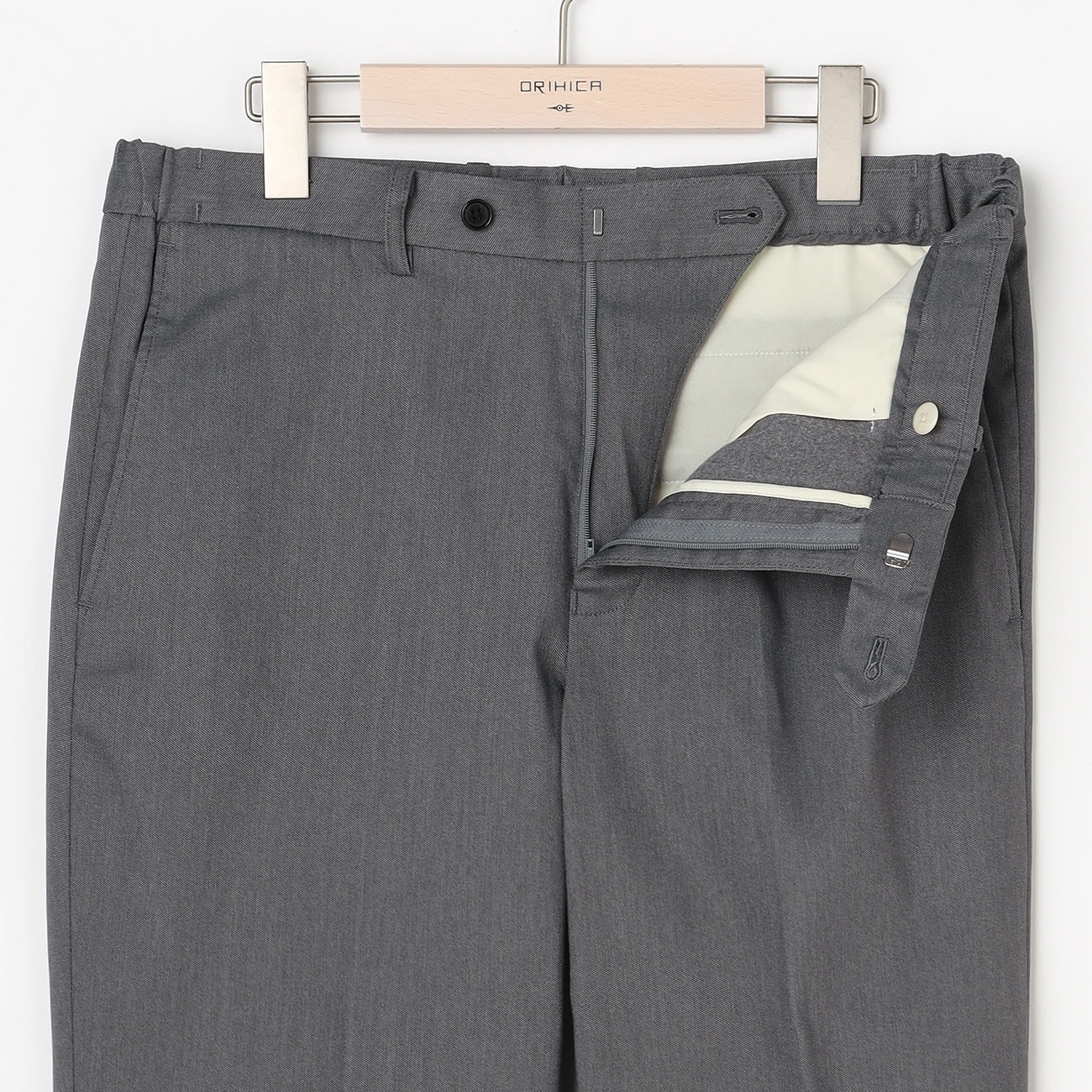 商务休闲磨毛内衬裤 -灰