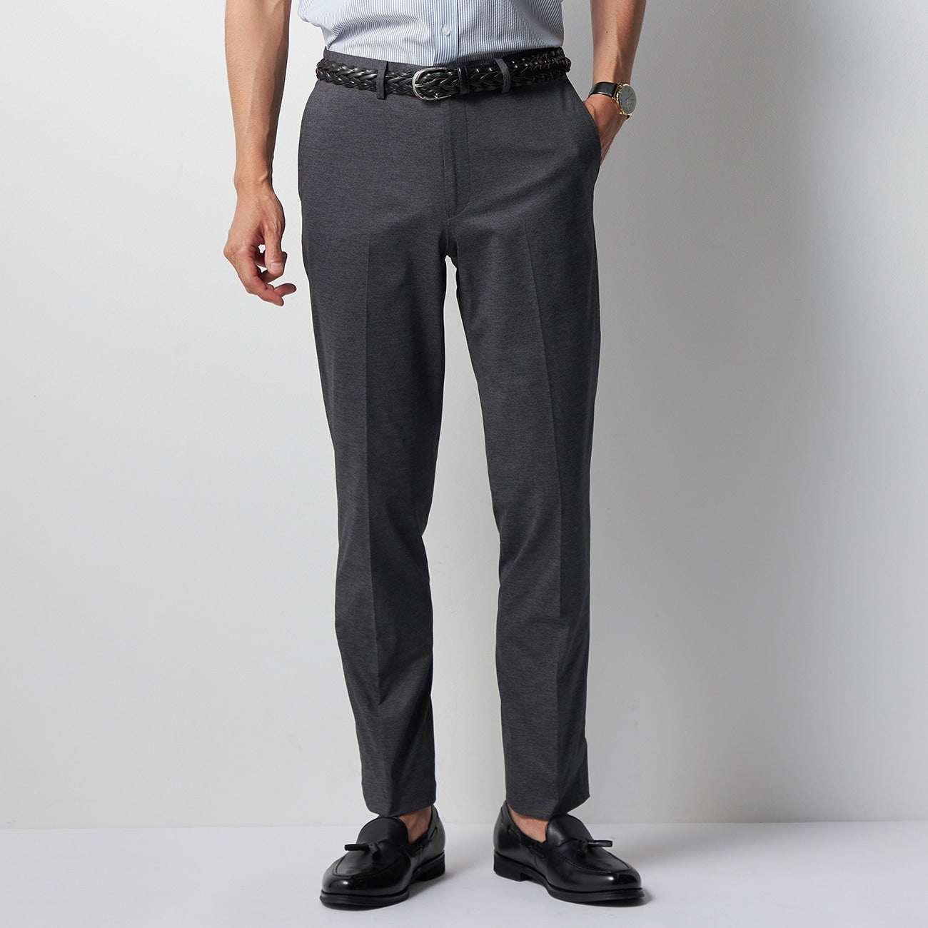 High Breathability Business Casual Pants - Light Gray_17