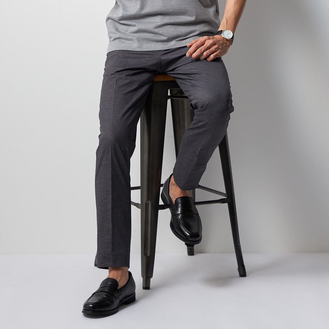 High Breathability Business Casual Pants - Light Gray_18