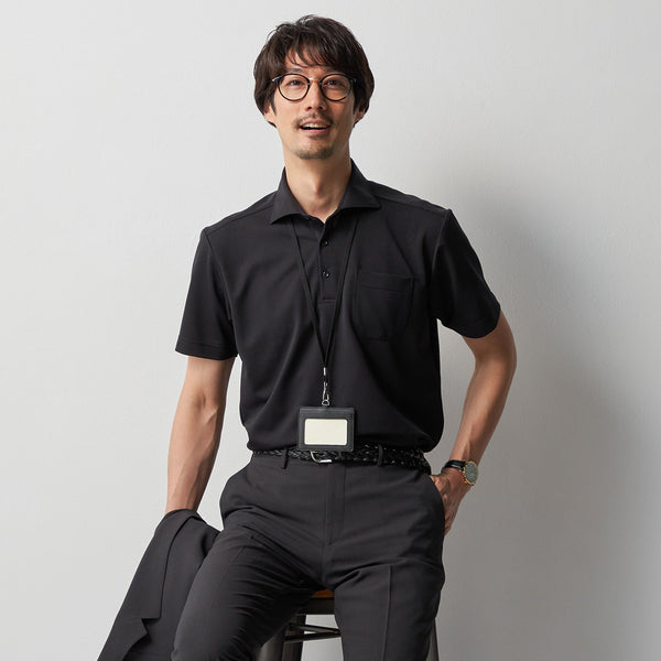 Non-Iron Spread Collar Pullover Polo Shirt [O68_68SUSM602] | AOKI