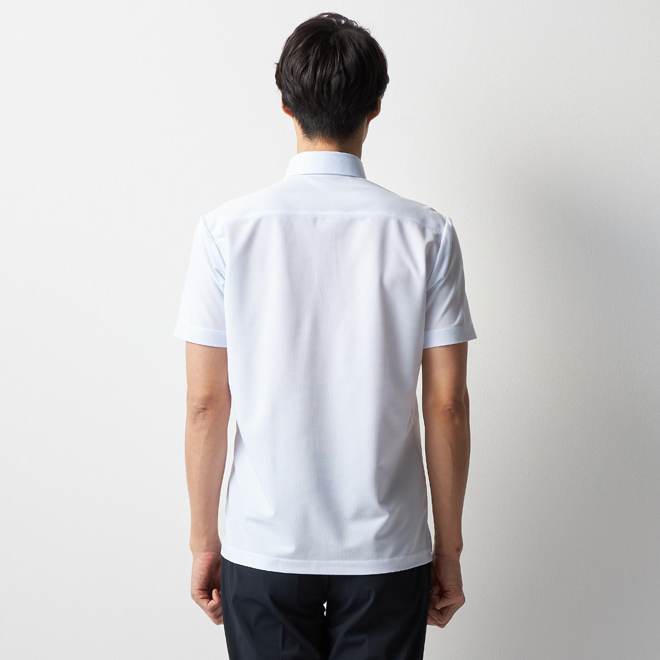 Stashiko钮扣领衬衫 Polo Shirt - Blue_13
