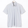 Button-down Stripe Polo Shirt - Navy_17