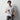 Sashiko Spread Collar Pullover Polo Shirt - Gray_13