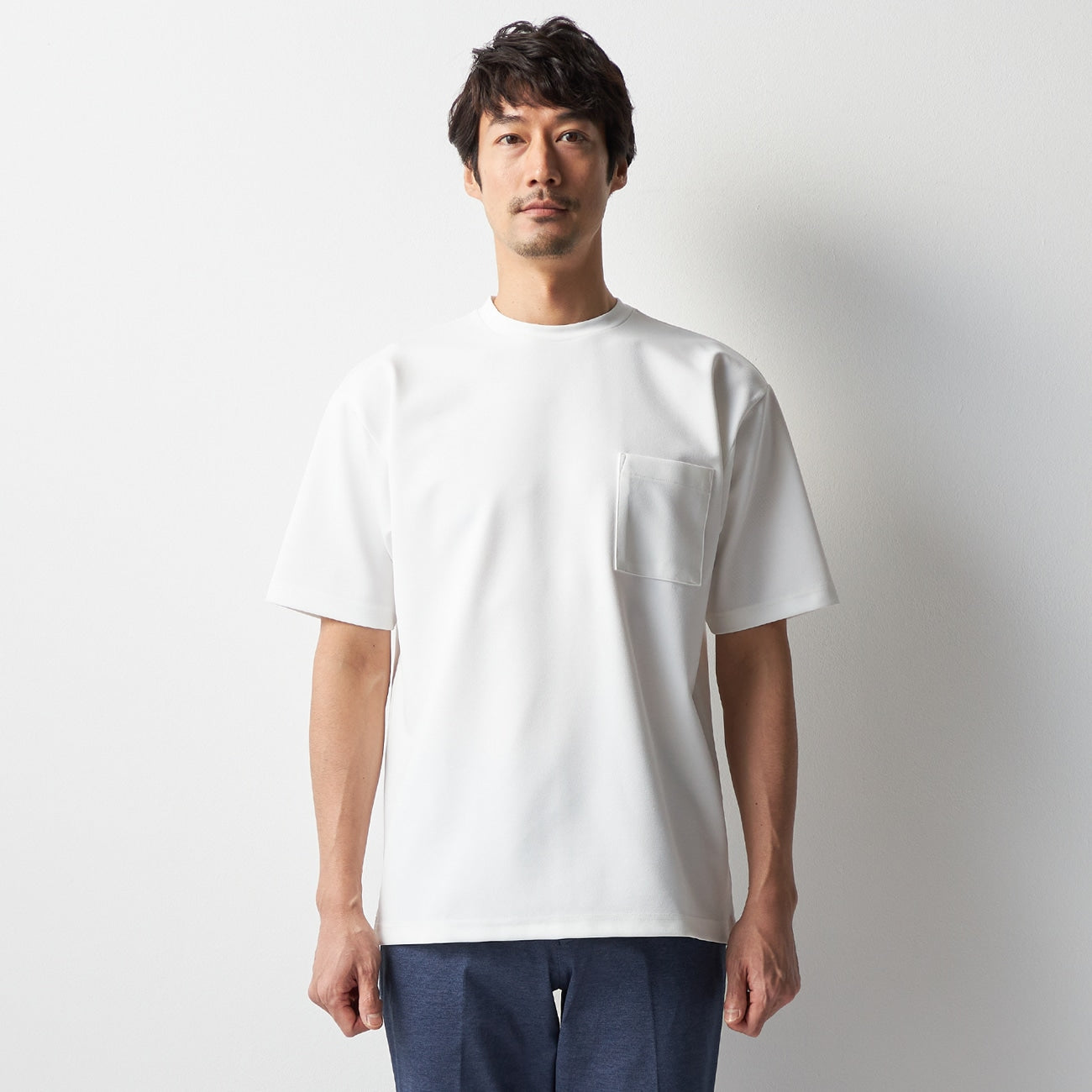 Crepe Kersey Business Casual T-shirt_24