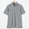 Houndstooth Spread Collar Polo Shirt - Navy_12