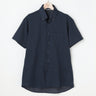 Sashiko Button Front Skipper Polo Shirt - Navy_11