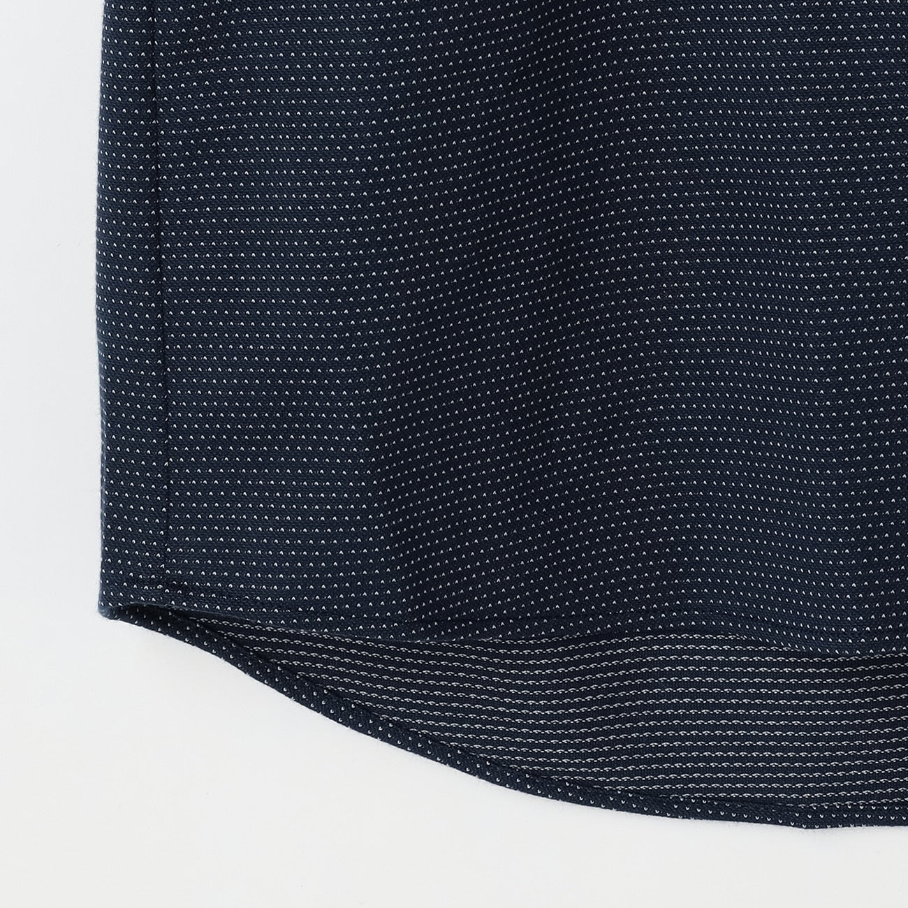 Sashiko 纽扣前襟 Skipper Polo 衫 -深蓝