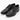 Waterproof Leather Cap-toe Derby Shoes - Black_01