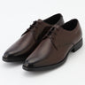 Waterproof Leather Plain-toe Active Derby Shoes - Dark Brown_06
