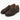 Suede Sneaker-Sole Loafers - Dark Brown_01