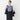 Women's Non-Iron Cotton Band Collar Shirt - Navy_12