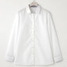 Non-iron Cotton Open Collar Shirt - White_14