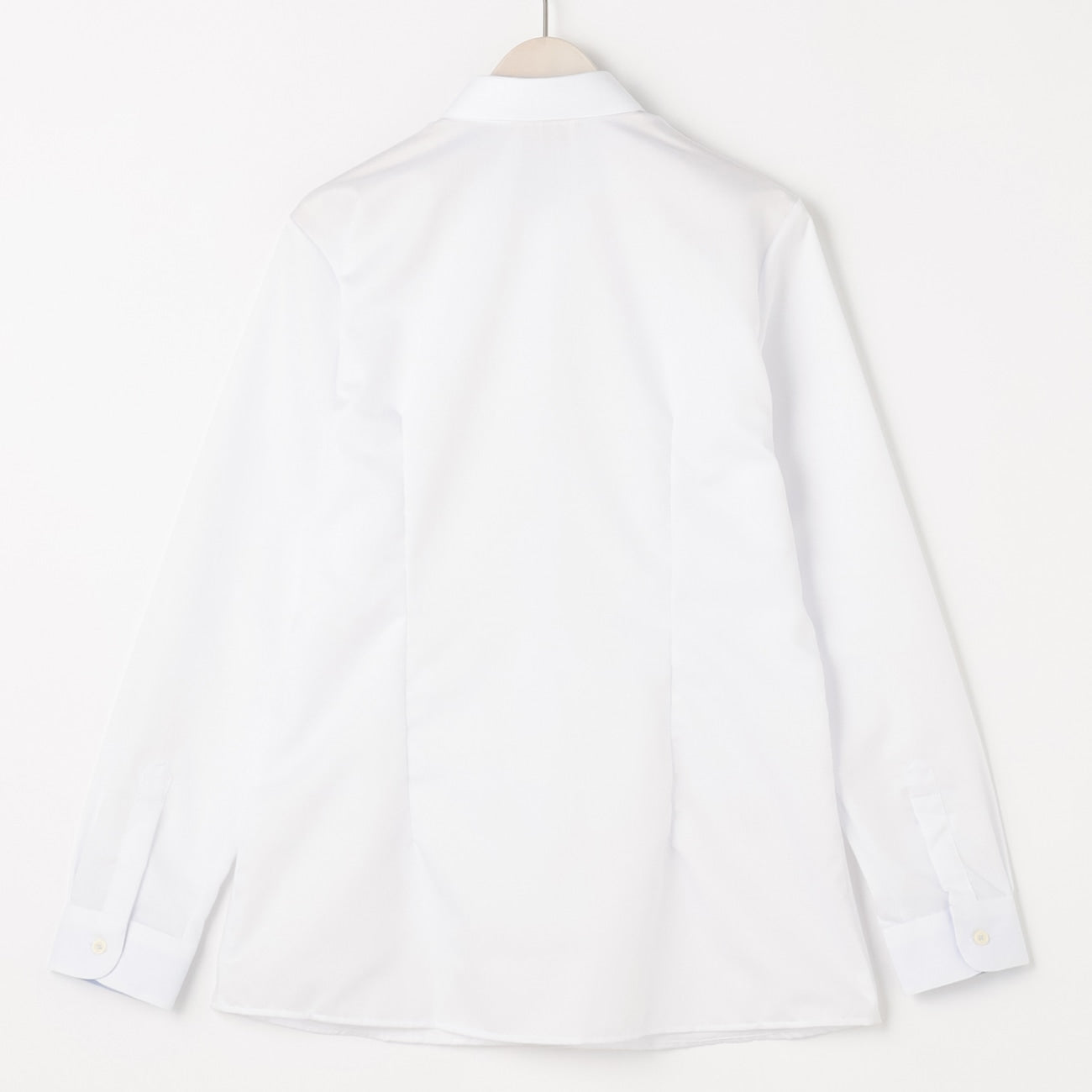 Women's Non-iron Cotton Point Collar Shirt - White_15