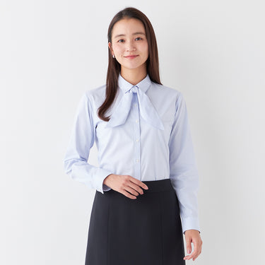 3-Way Point Collar Shirt with Accessories and Bowtie - Blue_22