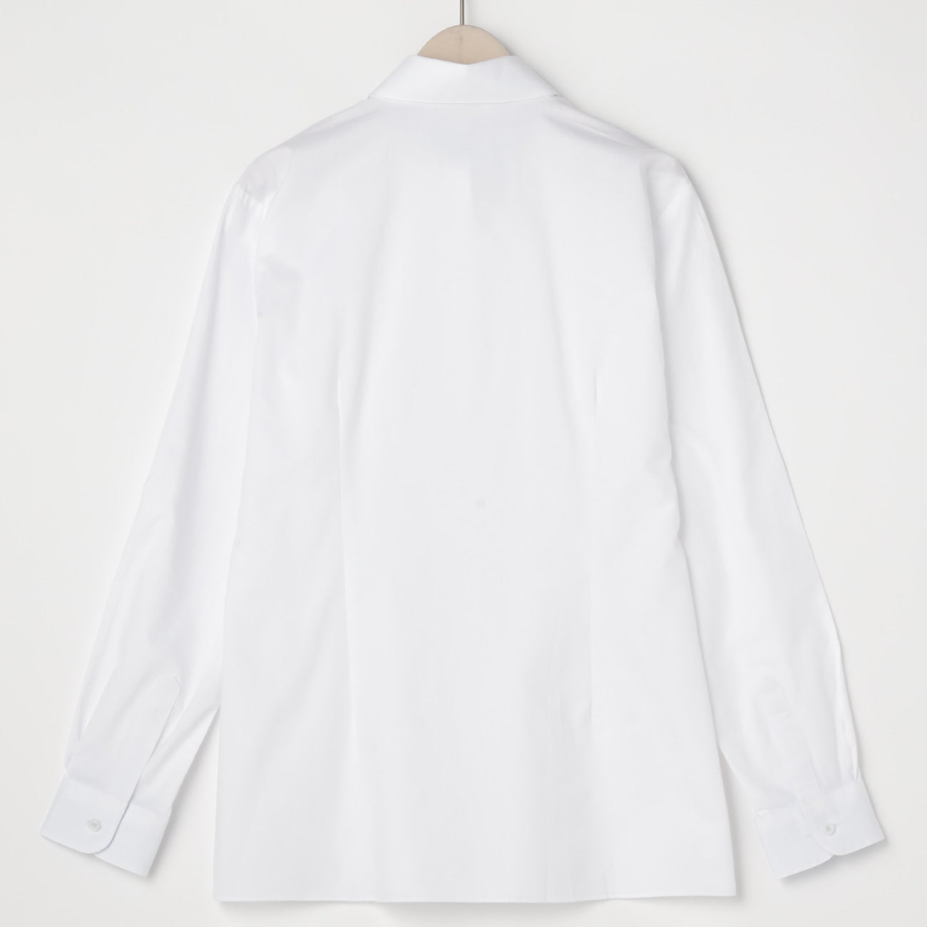 Non-iron Cotton Point Collar Shirt - White_13