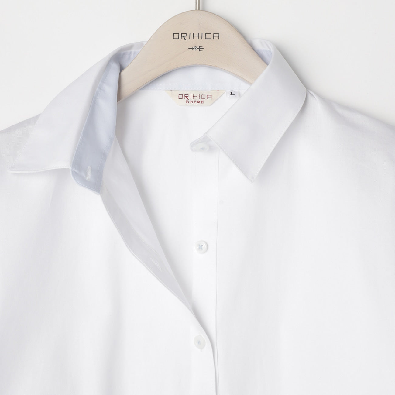 Non-iron Cotton Point Collar Shirt - White_14