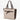 Multifunctional Contrast Belt Tote Bag - Beige_03