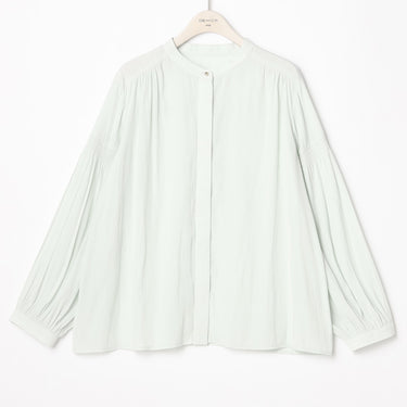 Split Fiber Stand Collar Blouse_37