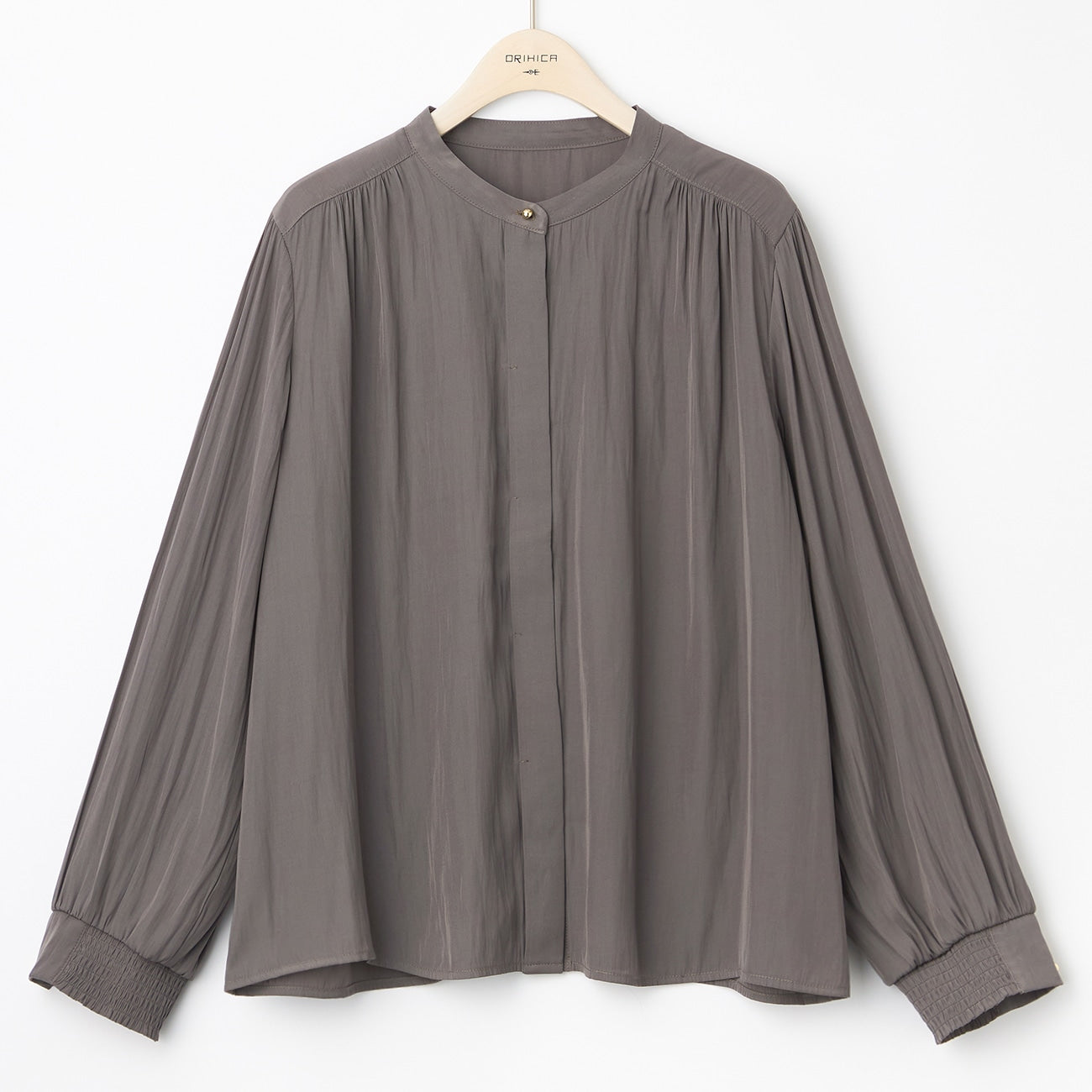Airy Drape Shirring Blouse_30