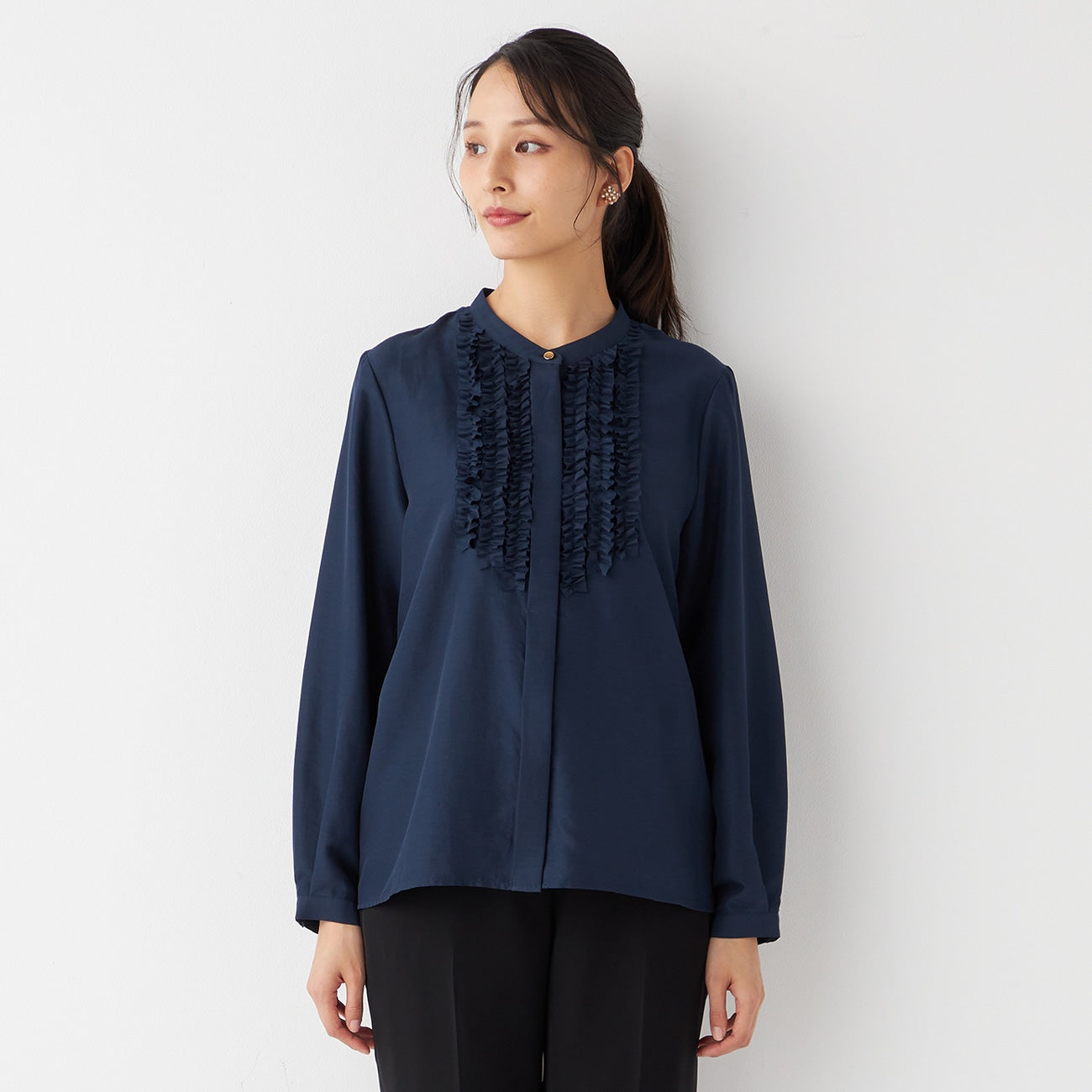Ruffle-Front Blouse_23
