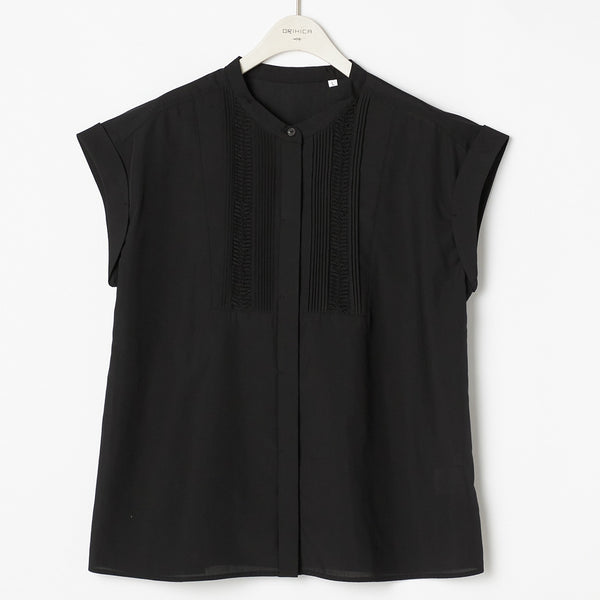 Pintuck Band Collar Blouse [O77_8662506] | AOKI GLOBAL