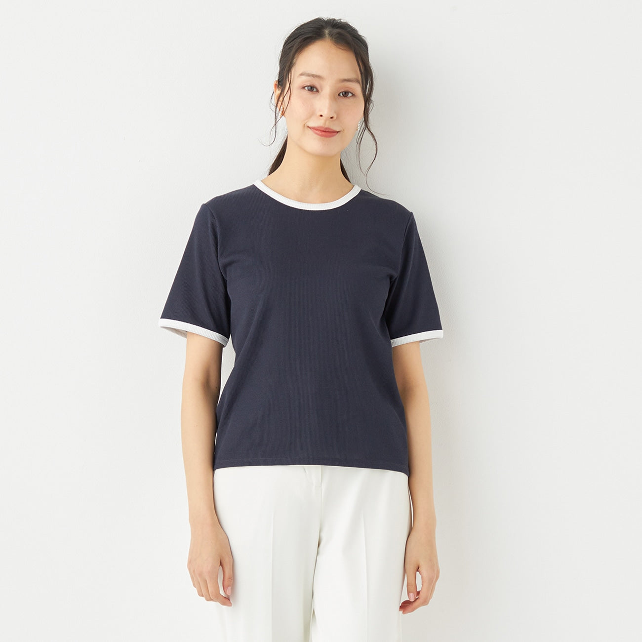 Contrast Color Ribbed T-shirt_29