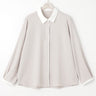 Contrast Point Collar Blouse_22