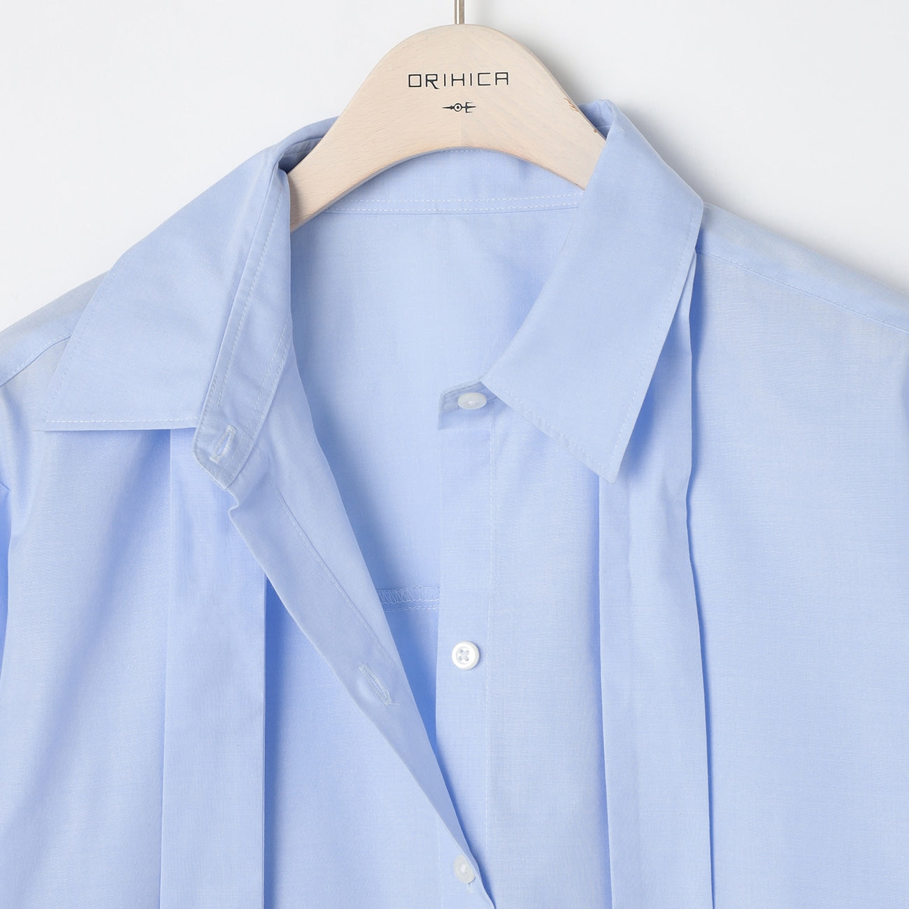 蝴蝶结上衣 - 蓝色_27