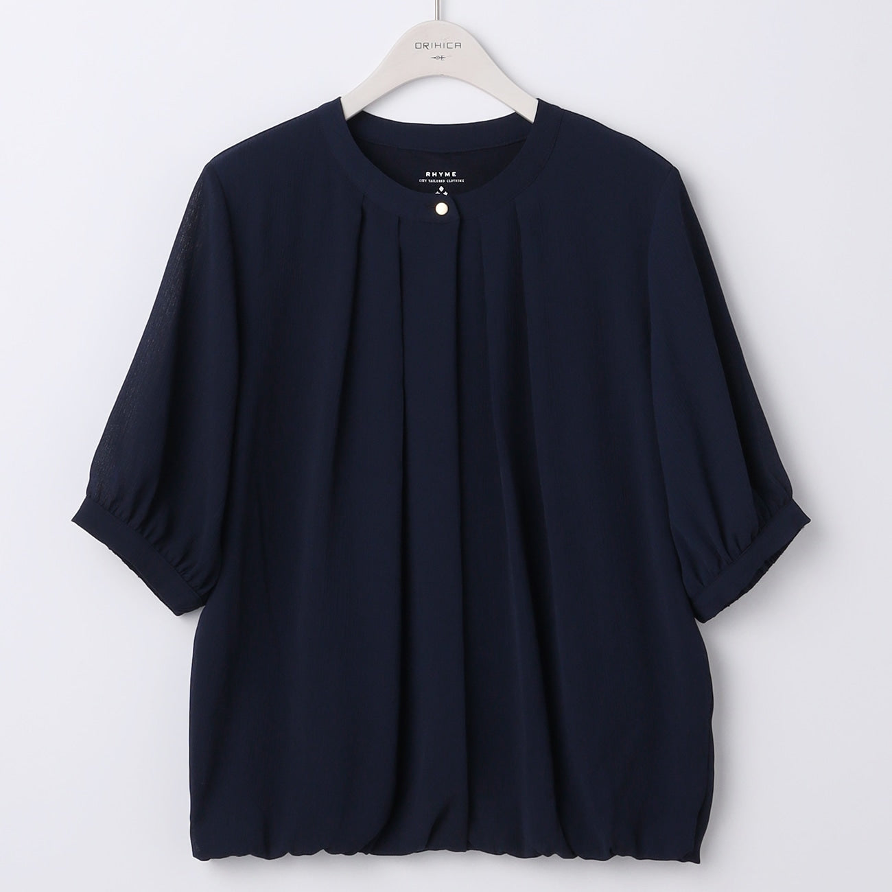 Crepe Blouse with Metal Buttons_36