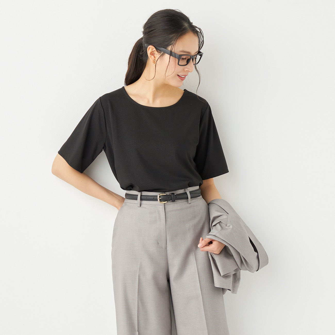 Lurex Crew Neck Blouse_34