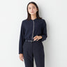 Two-Tone Stand-Collar Blouse_21