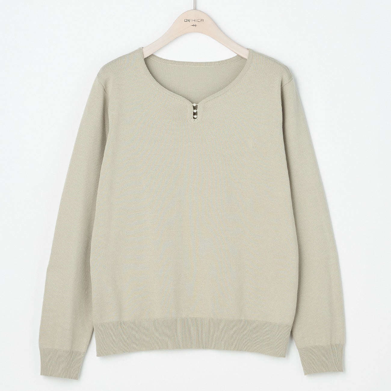 V 领套头毛衣_46