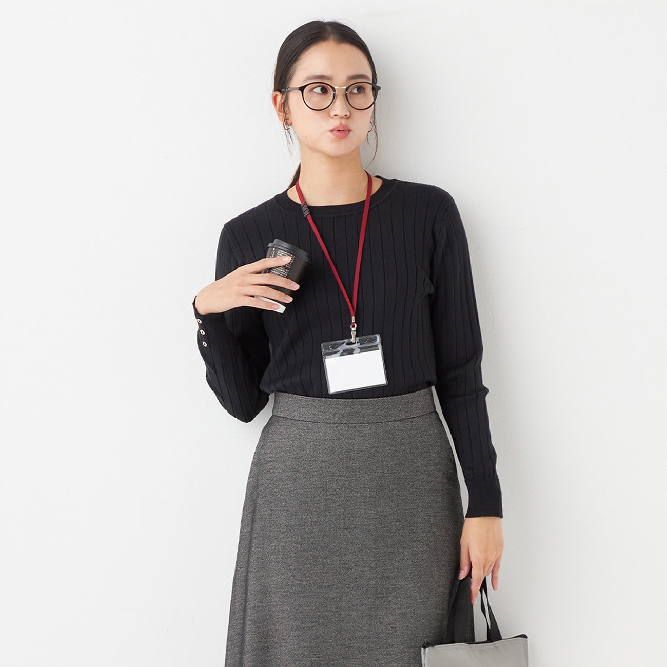 罗纹圆领毛衣_28