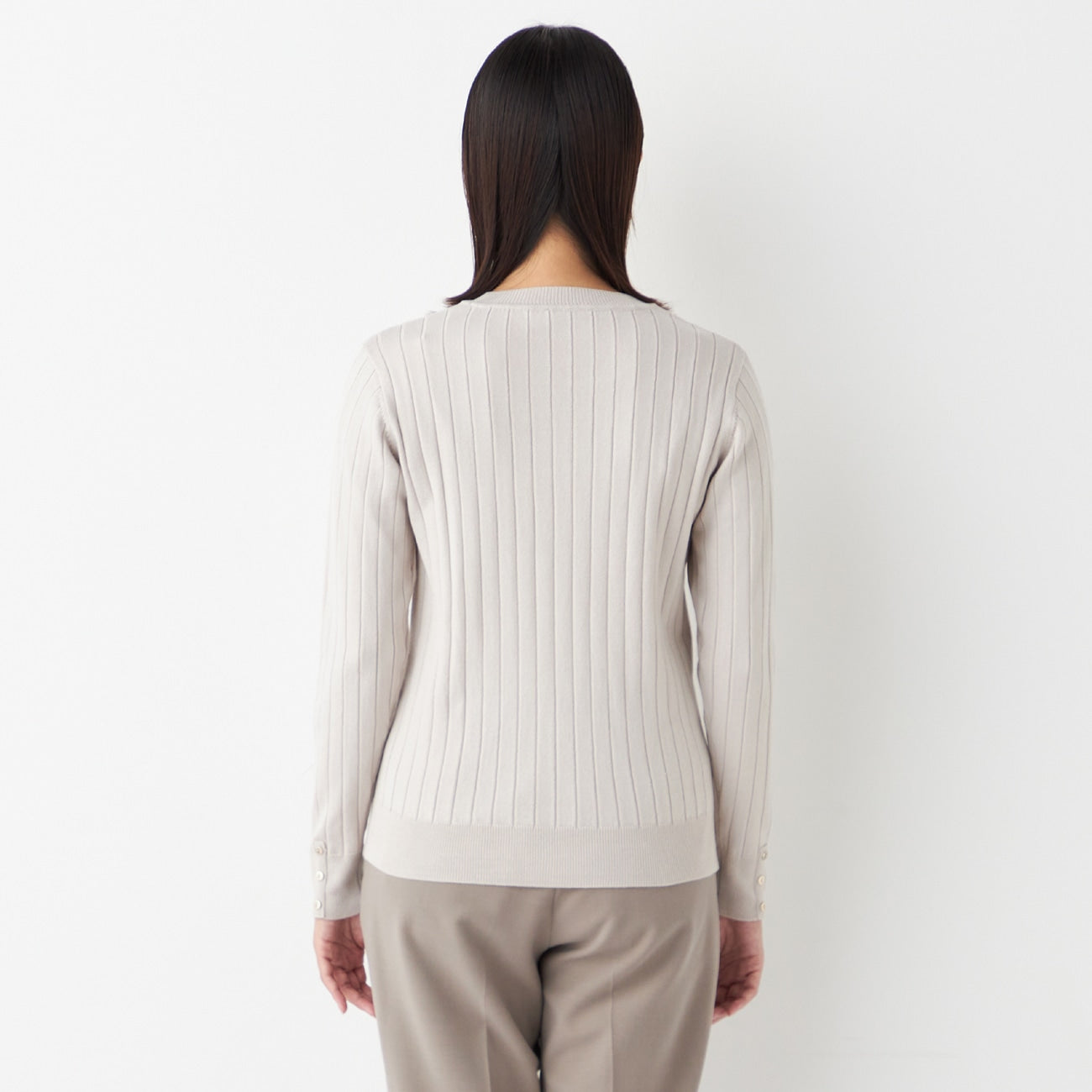 罗纹圆领毛衣_35