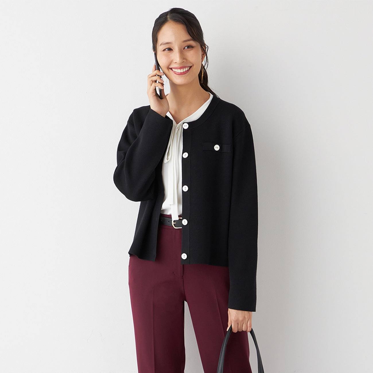 紧凑型针织外套