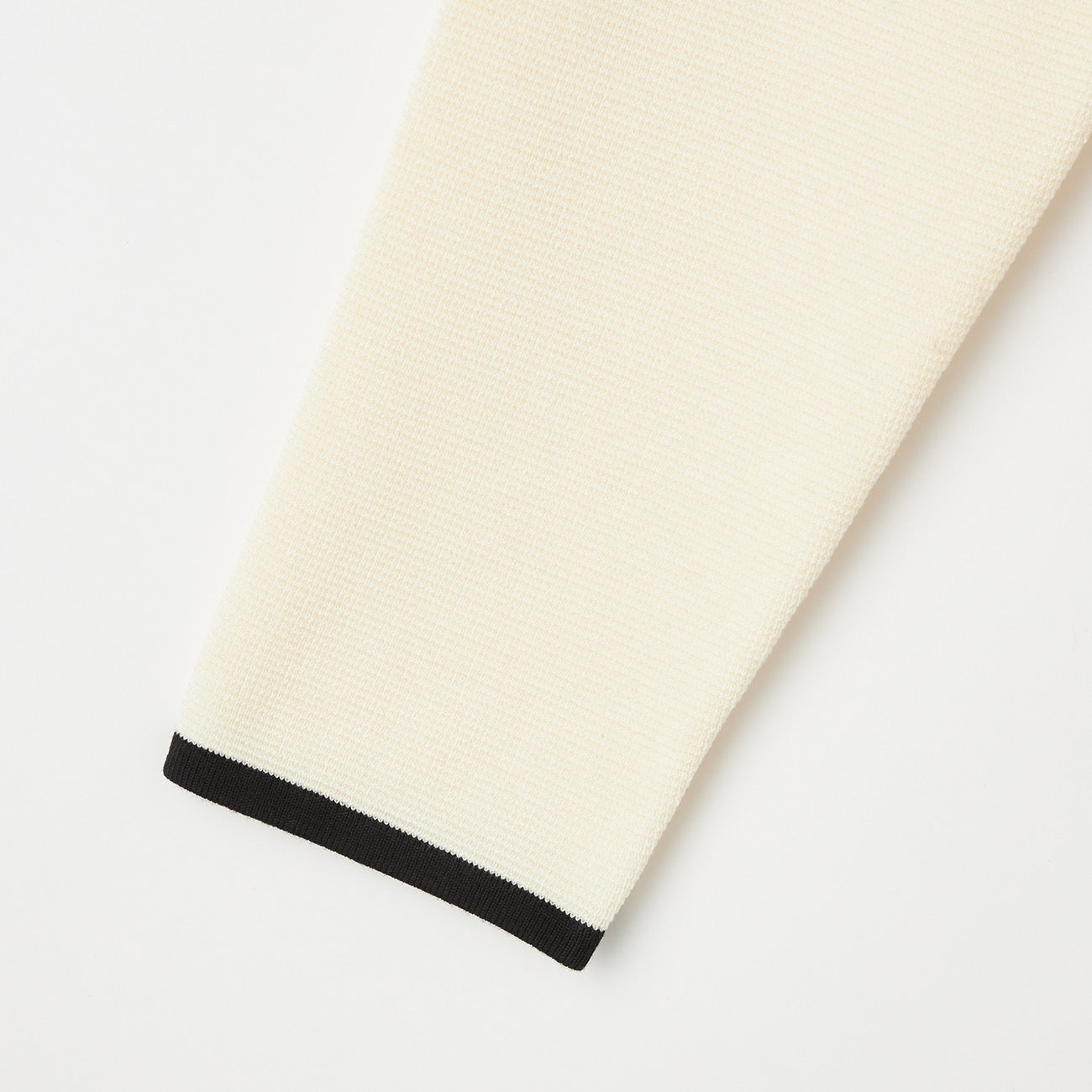 撞色中长款针织外套