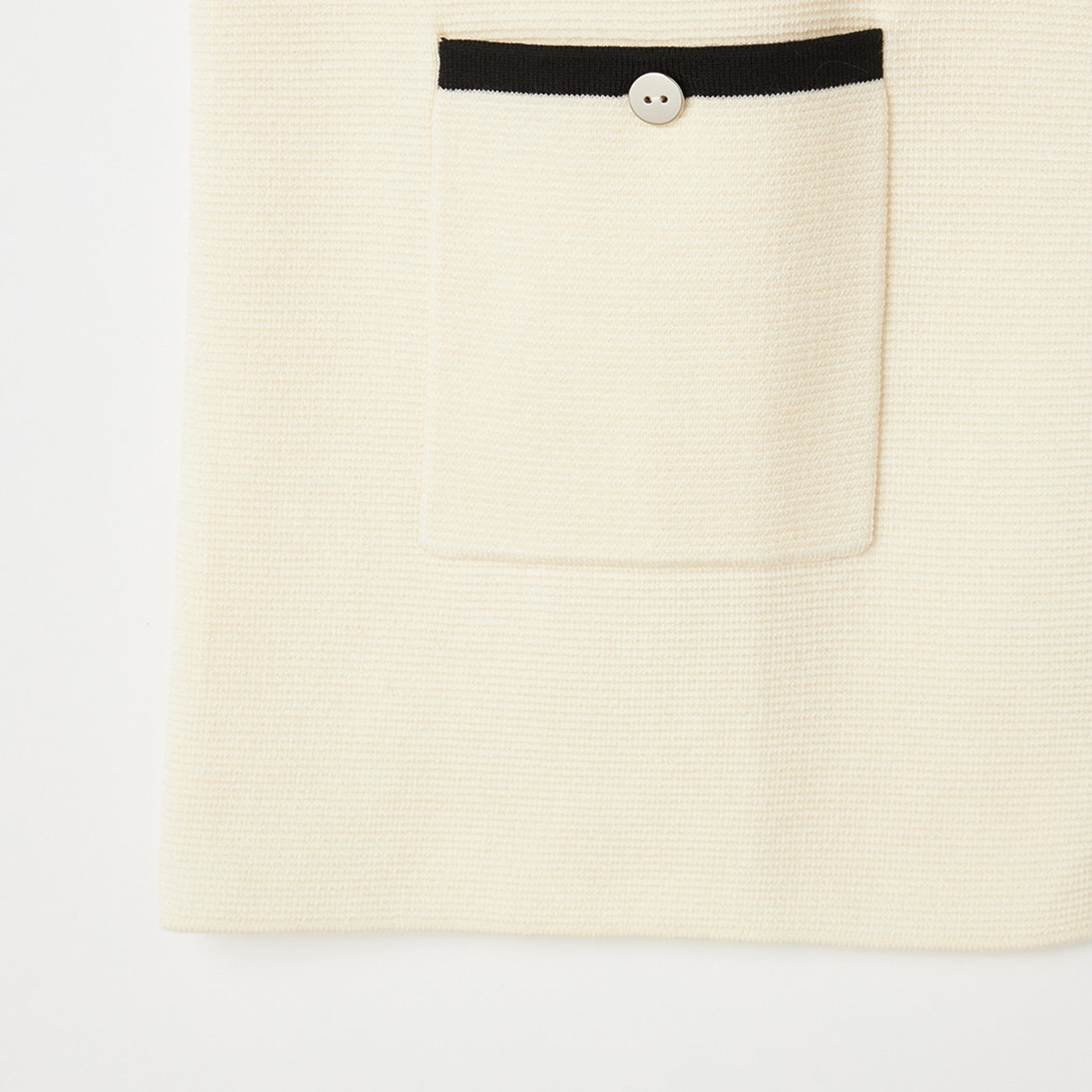 撞色中长款针织外套