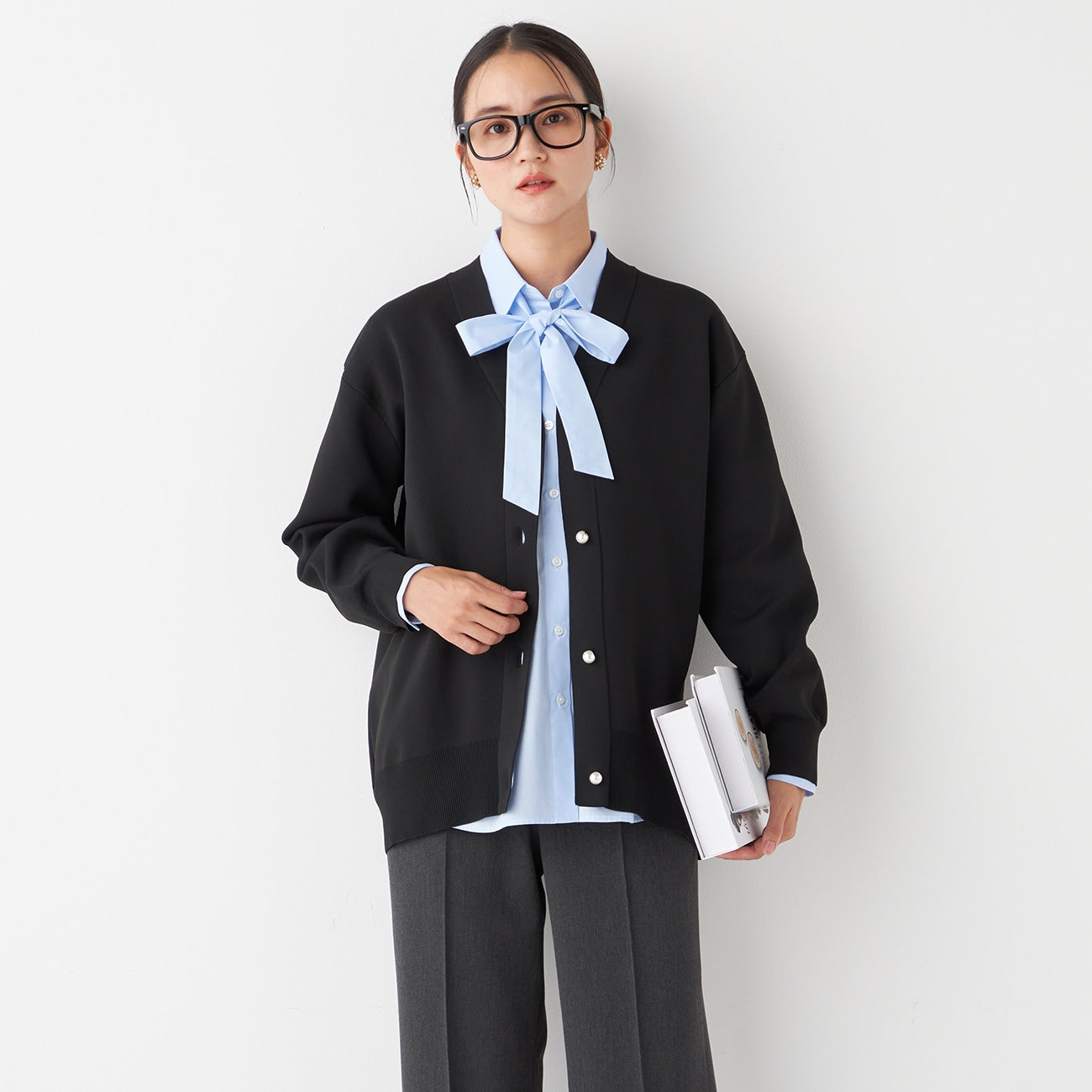 Pearl-Button Knit Jacket_21