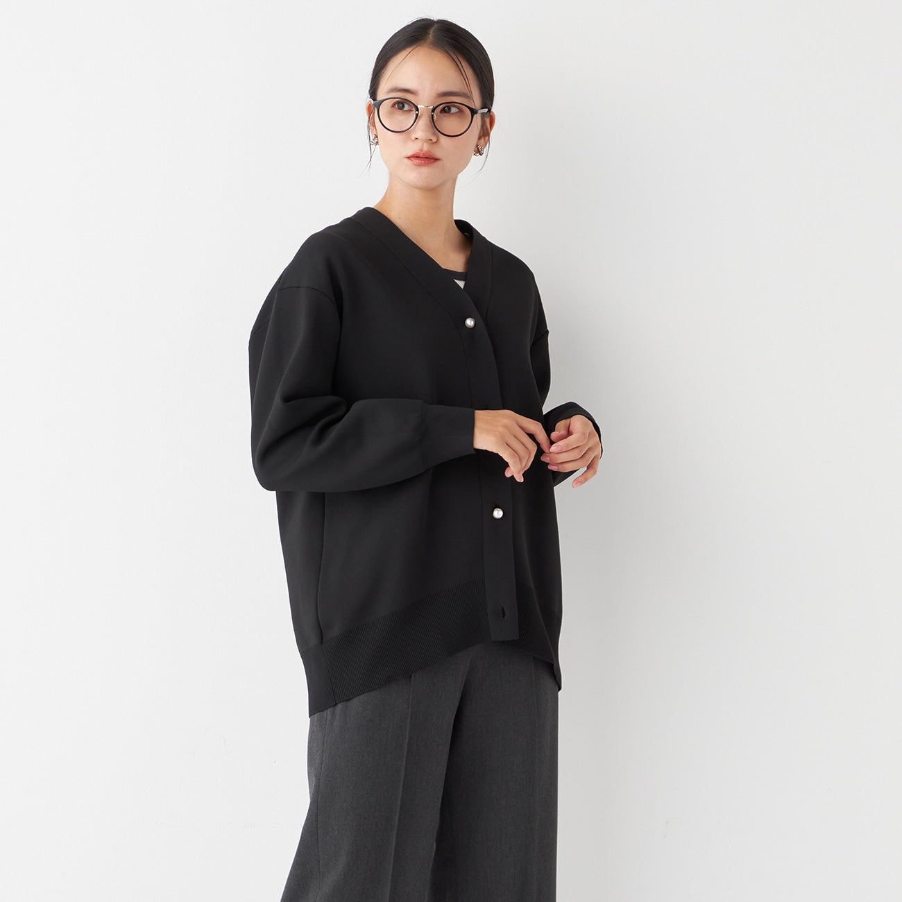 Pearl-Button Knit Jacket_23