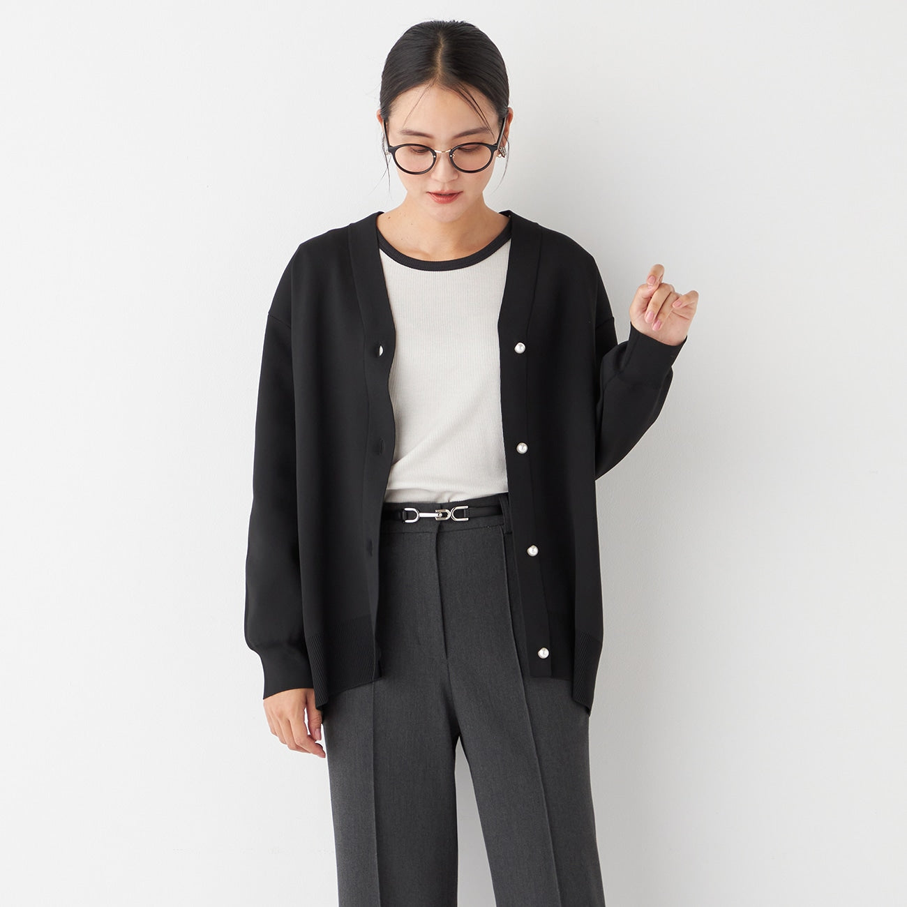 Pearl-Button Knit Jacket_24
