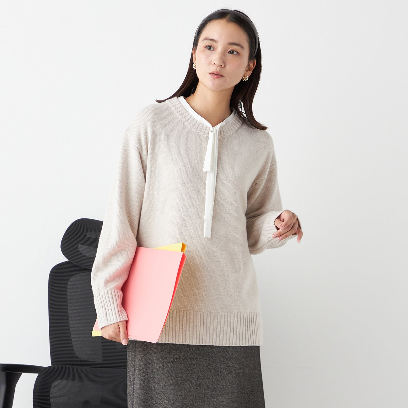 蓬松中号圆领毛衣_32