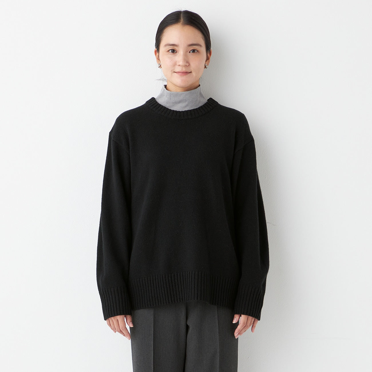 蓬松中号圆领毛衣_38