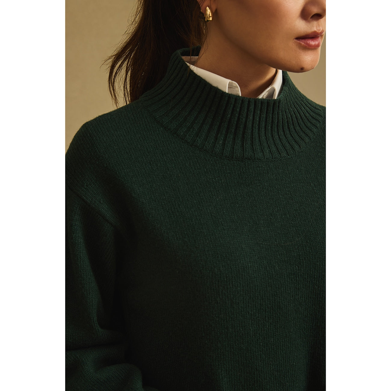 蓬松中号高领圆领毛衣_43