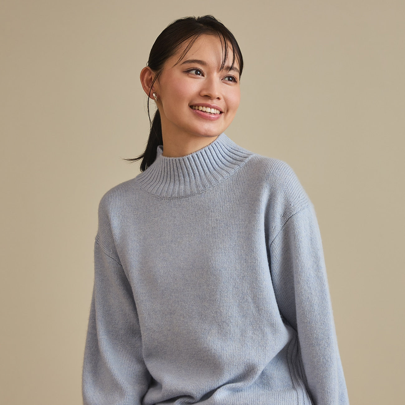 蓬松中号高领圆领毛衣_51