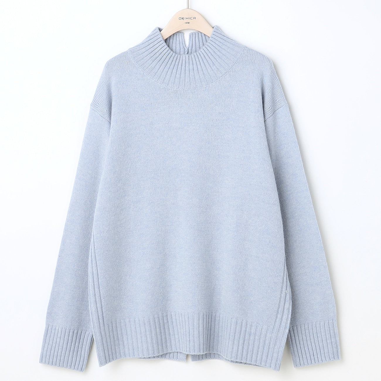 蓬松中号高领圆领毛衣_52