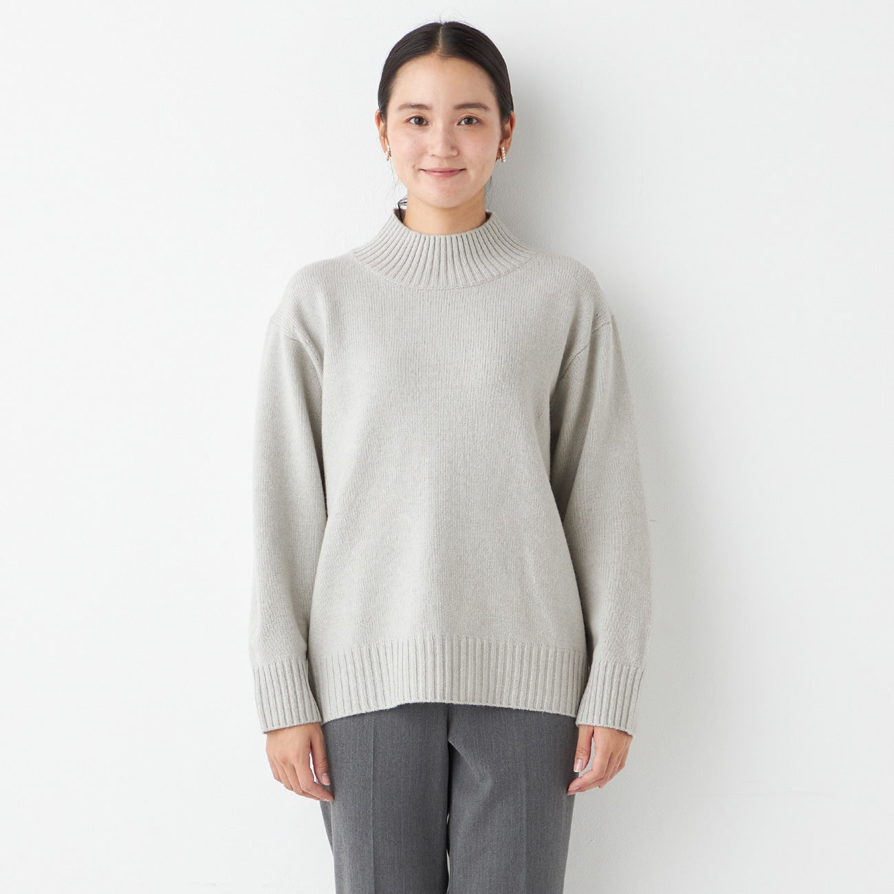 蓬松中号高领圆领毛衣_55