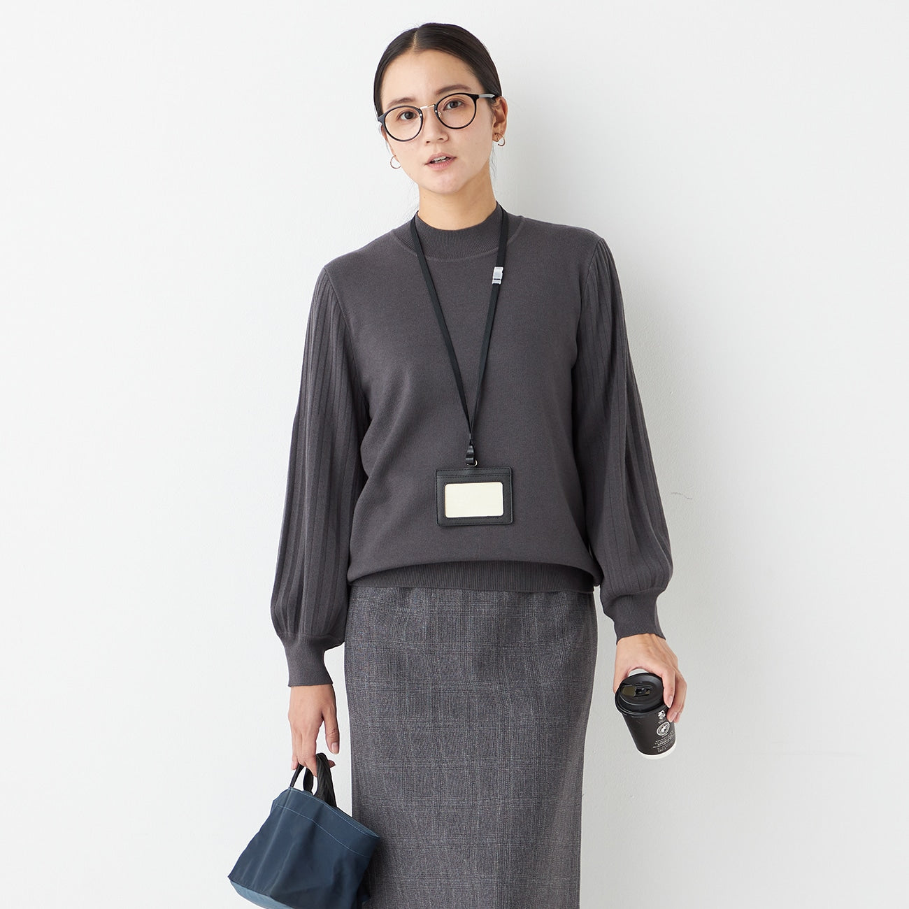 袖褶高领毛衣_25