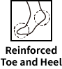 Reinforced Toe and Heel